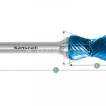 Борфреза твердосплавная комбинированная Radius MULTIPOWER
