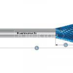 Борфреза твердосплавная, форма перевернутый конус